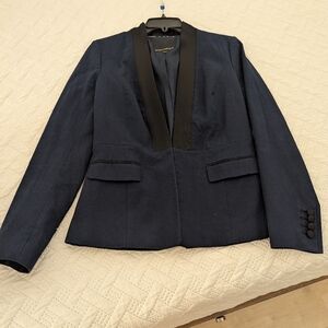 Banana Republic Navy Blue Tuxedo Blazer